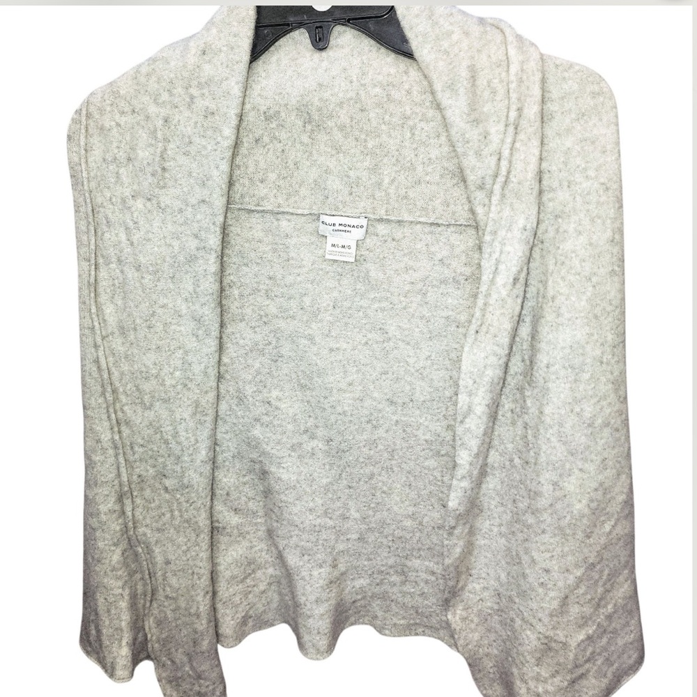 Club Monaco Light Gray Cashmere Top